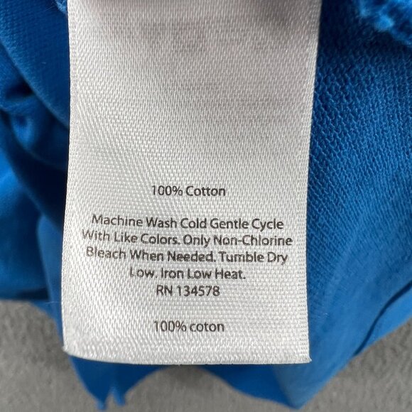 Vineyard Vines Boys Polo Shirt Extra Large 18 Blue Pique Pullover Short‎ Sleeve - Picture 5 of 9